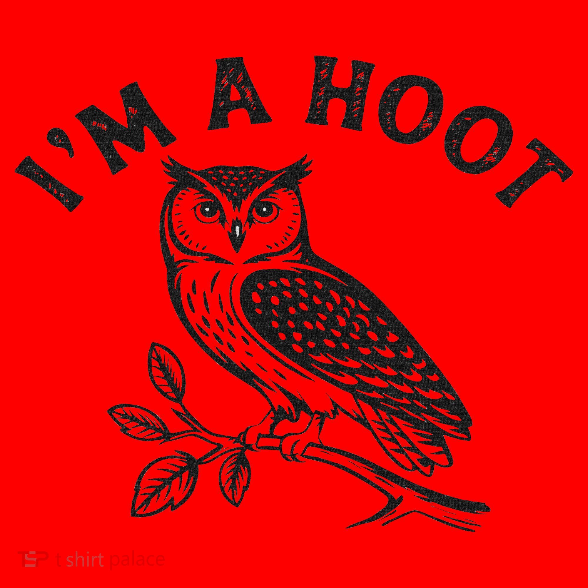 Retro I'm A Hoot Owl Bird Pun Sarcastic Jokes Women Santa Hat