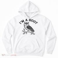 Retro I'm A Hoot Owl Bird Pun Sarcastic Jokes Women Hoodie thumb 0