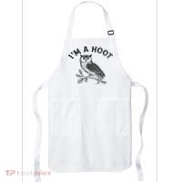 Retro I'm A Hoot Owl Bird Pun Sarcastic Jokes Women Apron thumb 0