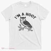 Retro I'm A Hoot Owl Bird Pun Sarcastic Jokes Women T-Shirt thumb 0