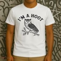 Retro I'm A Hoot Owl Bird Pun Sarcastic Jokes Women T-Shirt thumb 3