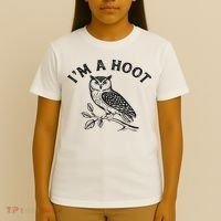 Retro I'm A Hoot Owl Bird Pun Sarcastic Jokes Women T-Shirt thumb 4
