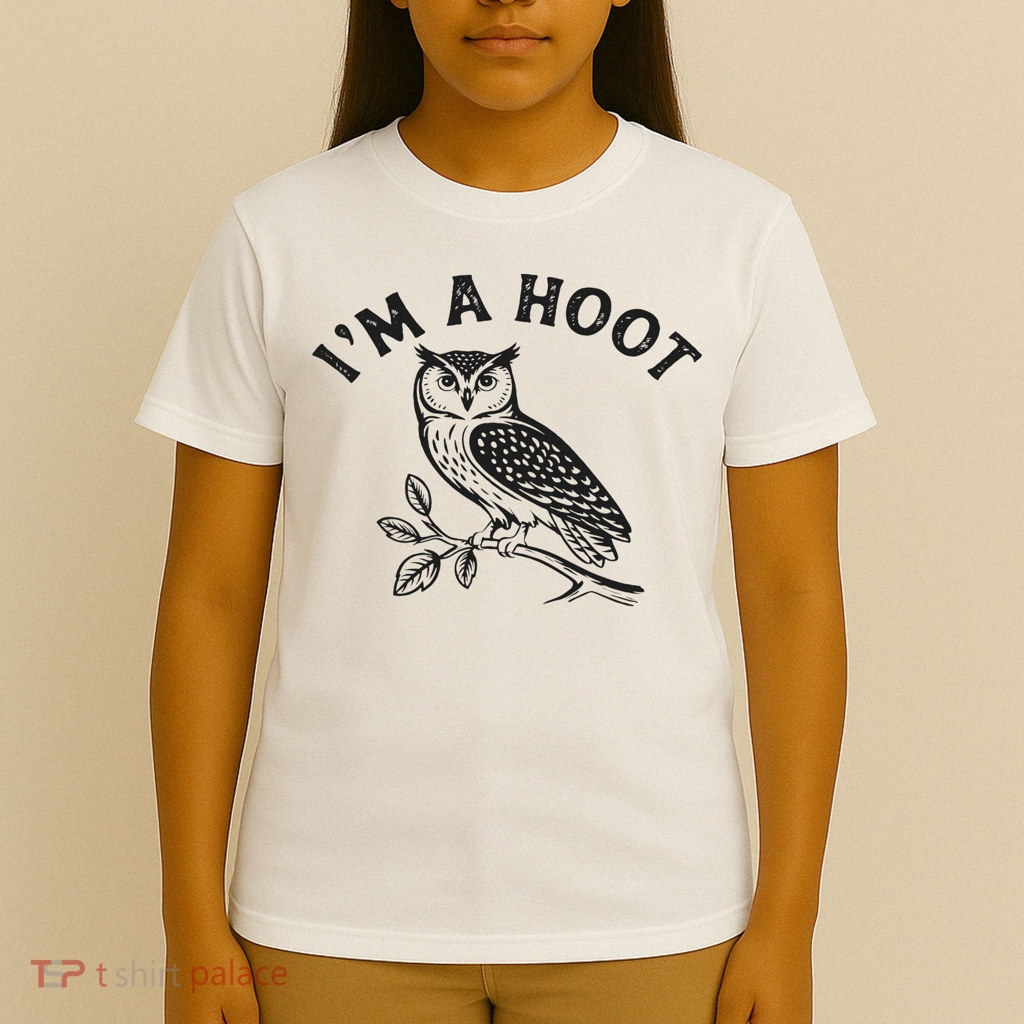 Retro I'm A Hoot Owl Bird Pun Sarcastic Jokes Women T-Shirt