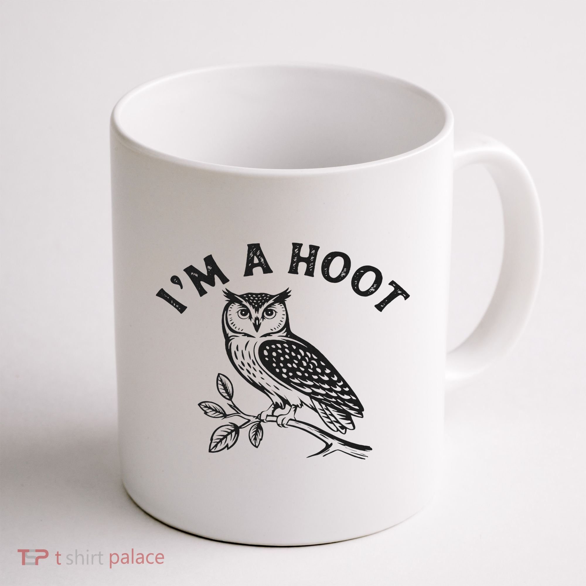 Retro I'm A Hoot Owl Bird Pun Sarcastic Jokes Women Coffee Mug