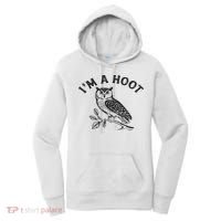 Retro I'm A Hoot Owl Bird Pun Sarcastic Jokes Women Women's Hoodie thumb 0