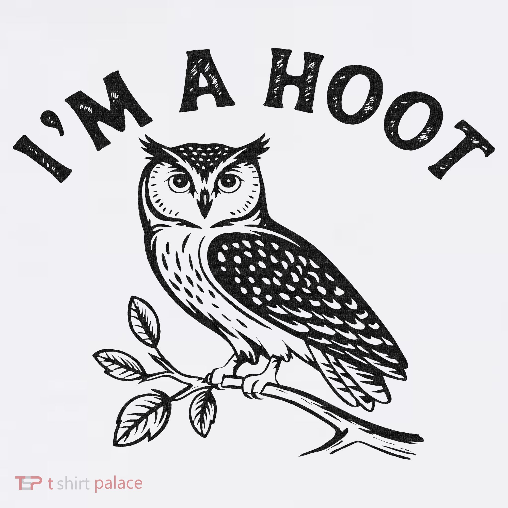 Retro I'm A Hoot Owl Bird Pun Sarcastic Jokes Women Mousepad