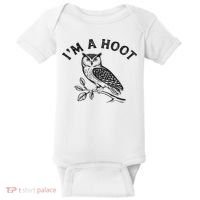 Retro I'm A Hoot Owl Bird Pun Sarcastic Jokes Women Baby Bodysuit thumb 0
