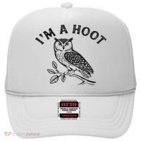 Retro I'm A Hoot Owl Bird Pun Sarcastic Jokes Women Hat thumb 0