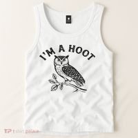 Retro I'm A Hoot Owl Bird Pun Sarcastic Jokes Women Tank Top thumb 2