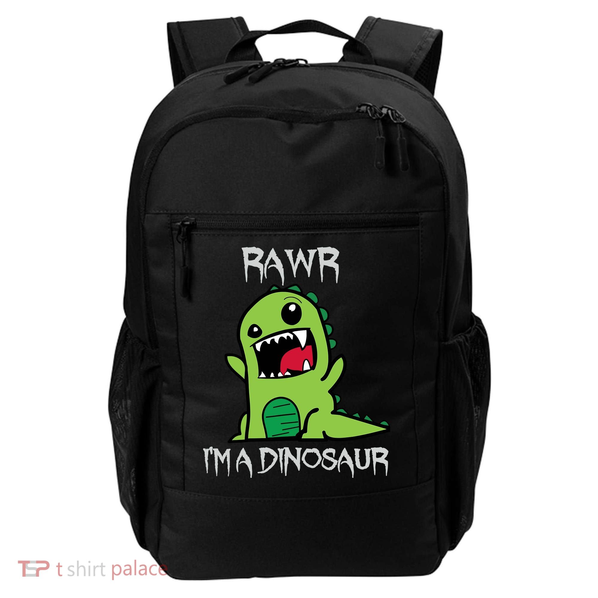 Rawr IM A Dinosaur Cartoon Trex Monster Backpack