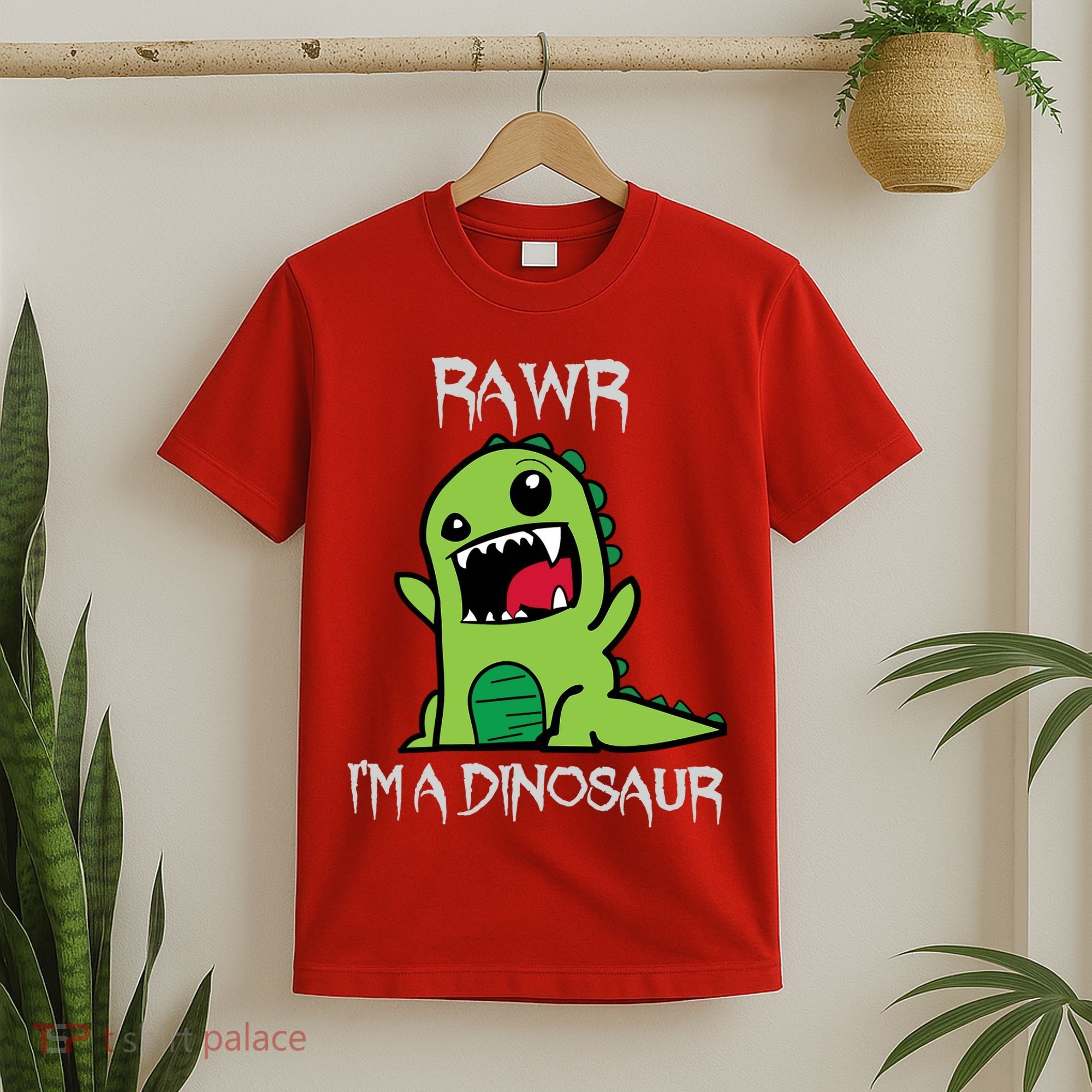 Rawr IM A Dinosaur Cartoon Trex Monster T-Shirt