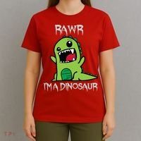 Rawr IM A Dinosaur Cartoon Trex Monster T-Shirt thumb 4