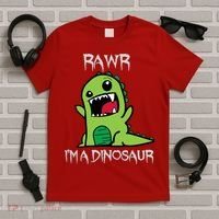 Rawr IM A Dinosaur Cartoon Trex Monster T-Shirt thumb 5