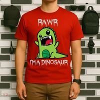 Rawr IM A Dinosaur Cartoon Trex Monster T-Shirt thumb 6