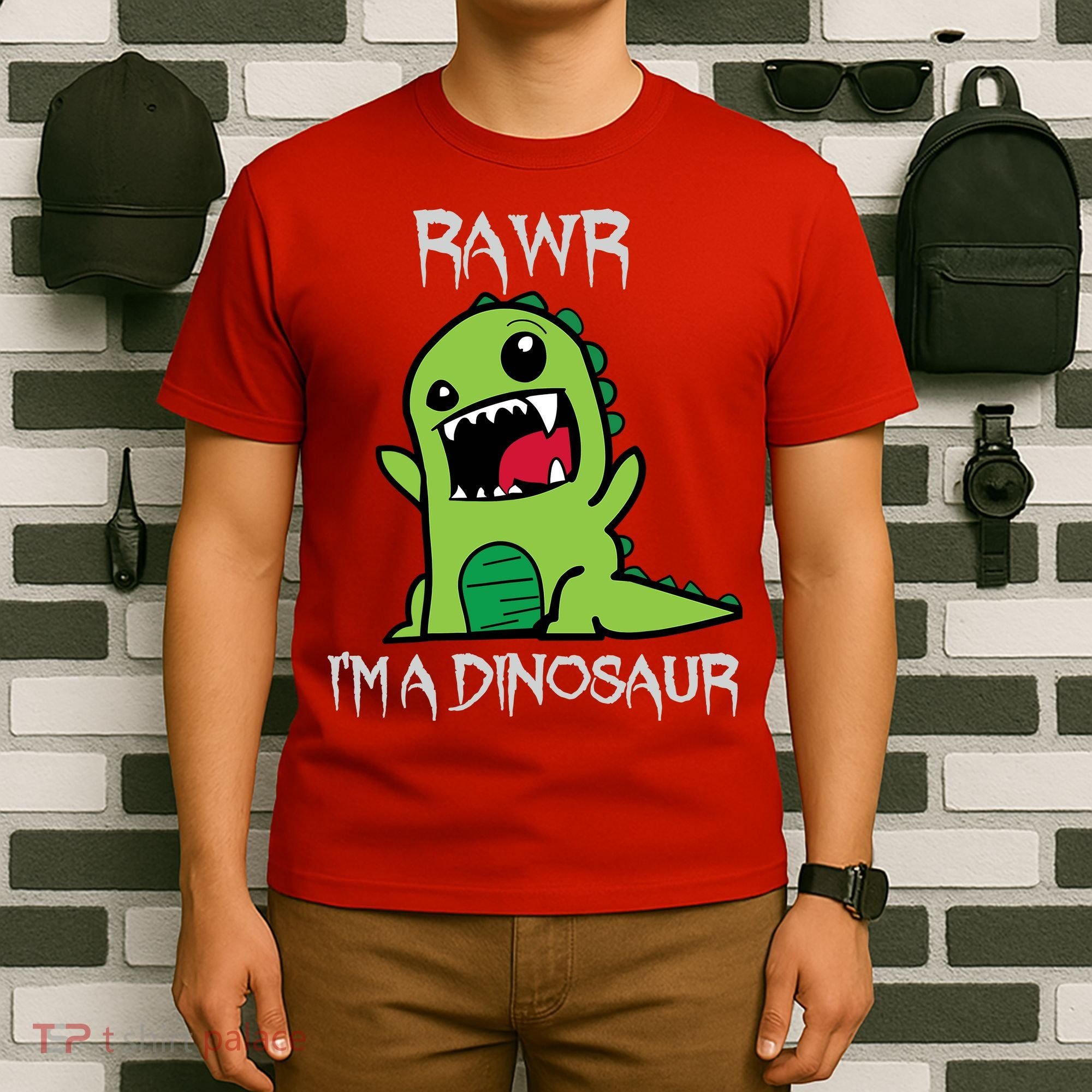 Rawr IM A Dinosaur Cartoon Trex Monster T-Shirt