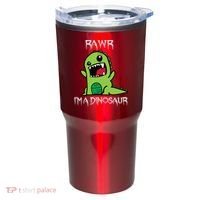 Rawr IM A Dinosaur Cartoon Trex Monster Tumbler thumb 0