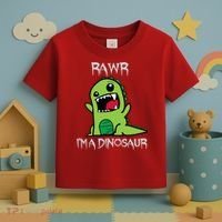Rawr IM A Dinosaur Cartoon Trex Monster Toddler T-Shirt thumb 3