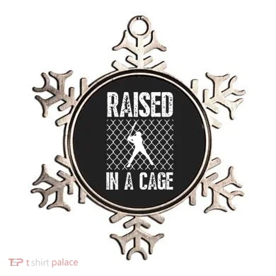 Raised In A Cage Baseball Gift Ornament