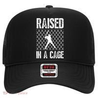 Raised In A Cage Baseball Gift Hat thumb 0