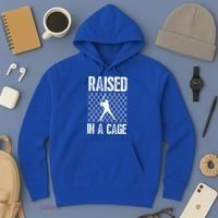 Raised In A Cage Baseball Gift Hoodie thumb 3