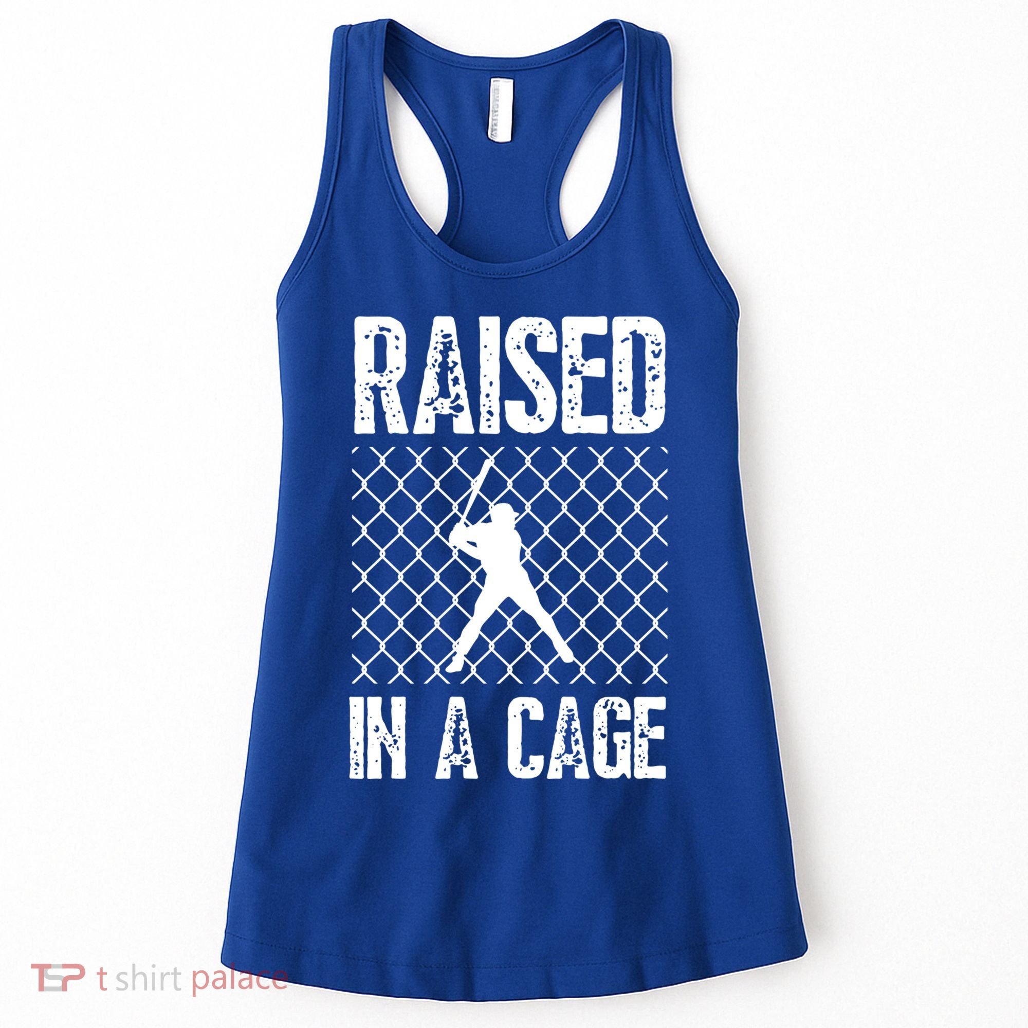 Raised In A Cage Baseball Gift Women's Tank Top