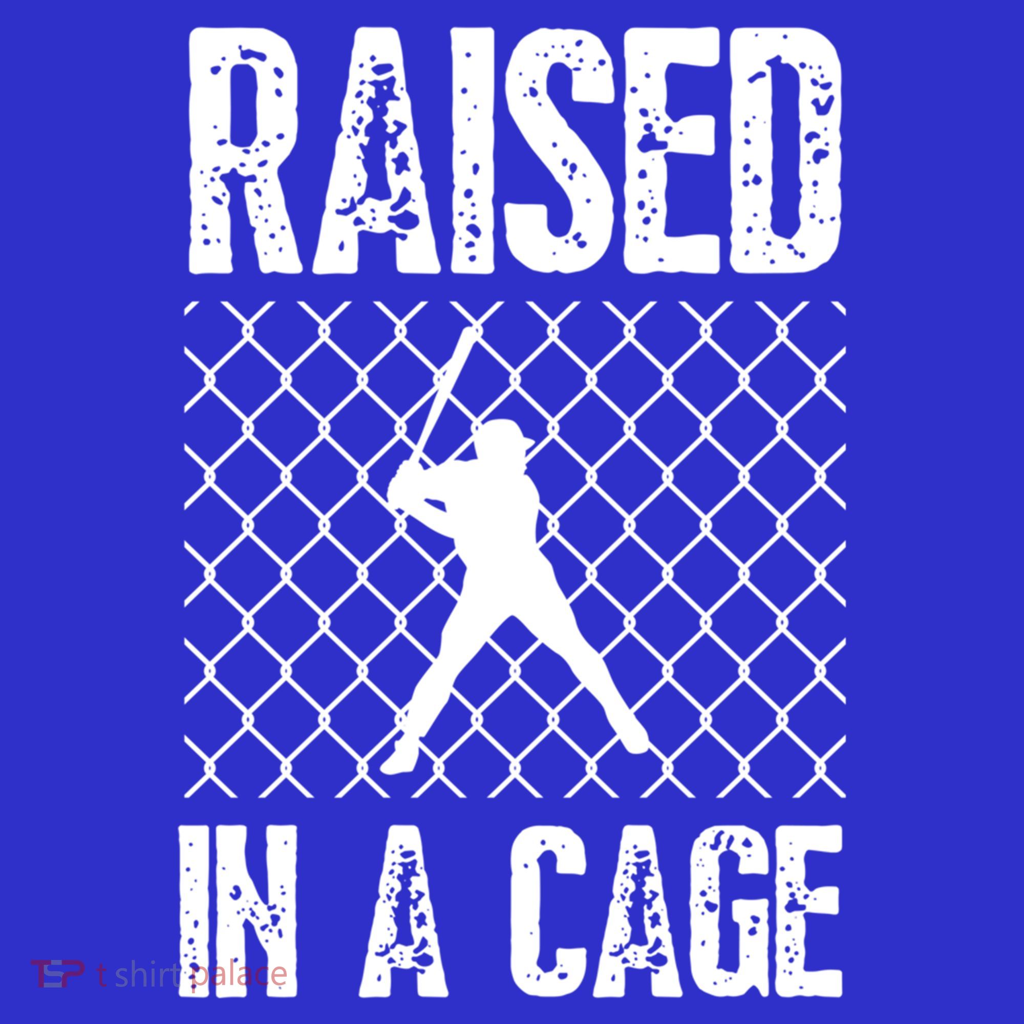 Raised In A Cage Baseball Gift Baby Bodysuit
