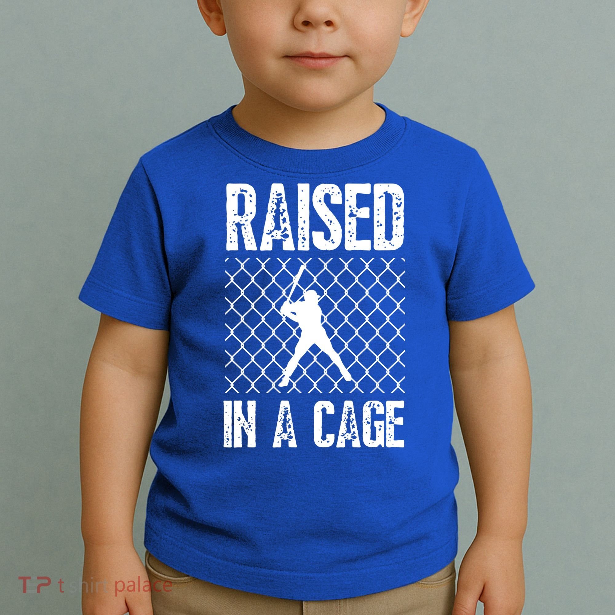 Raised In A Cage Baseball Gift Toddler T-Shirt