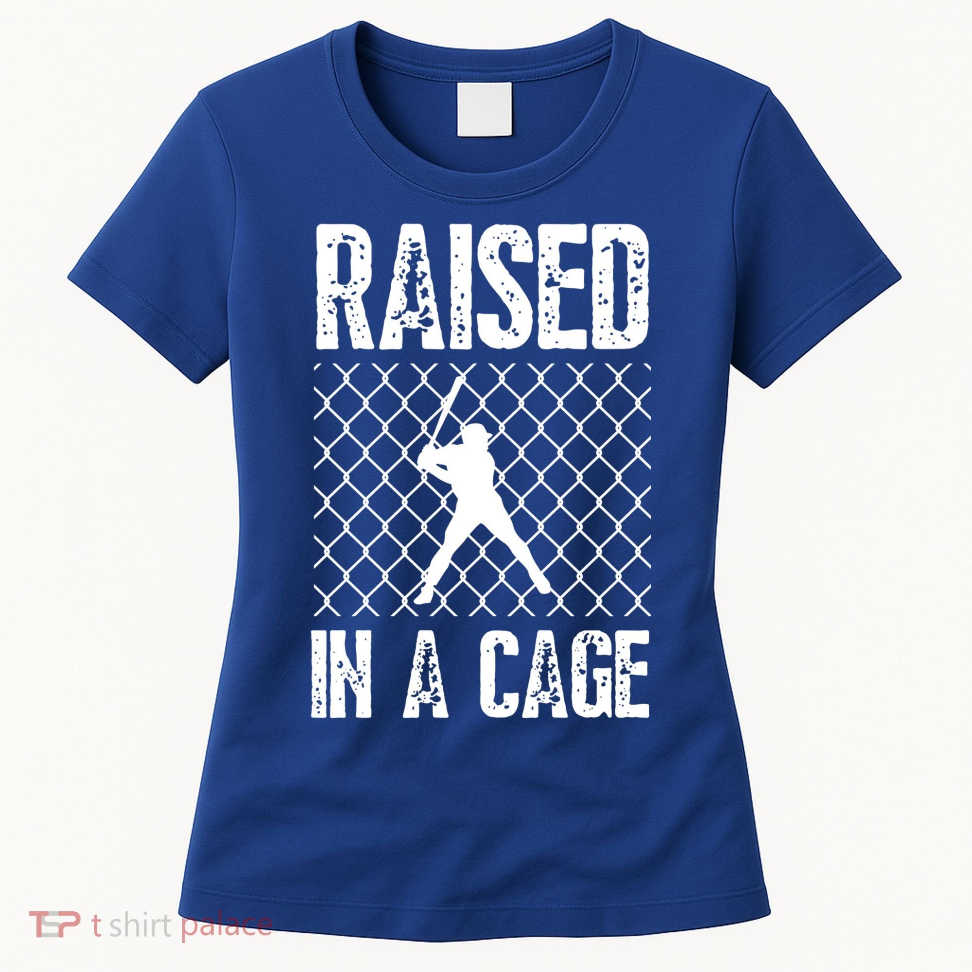 Raised In A Cage Baseball Gift Women's T-Shirt