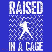Raised In A Cage Baseball Gift Women's T-Shirt thumb 6