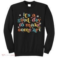 Retro It's A Good Day To Make Some Art Teacher Student Sweatshirt thumb 0