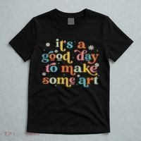 Retro It's A Good Day To Make Some Art Teacher Student T-Shirt thumb 5