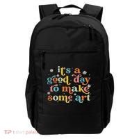 Retro It's A Good Day To Make Some Art Teacher Student Backpack thumb 0