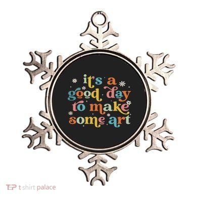 Retro It's A Good Day To Make Some Art Teacher Student Ornament