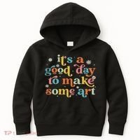 Retro It's A Good Day To Make Some Art Teacher Student Kids Hoodie thumb 0