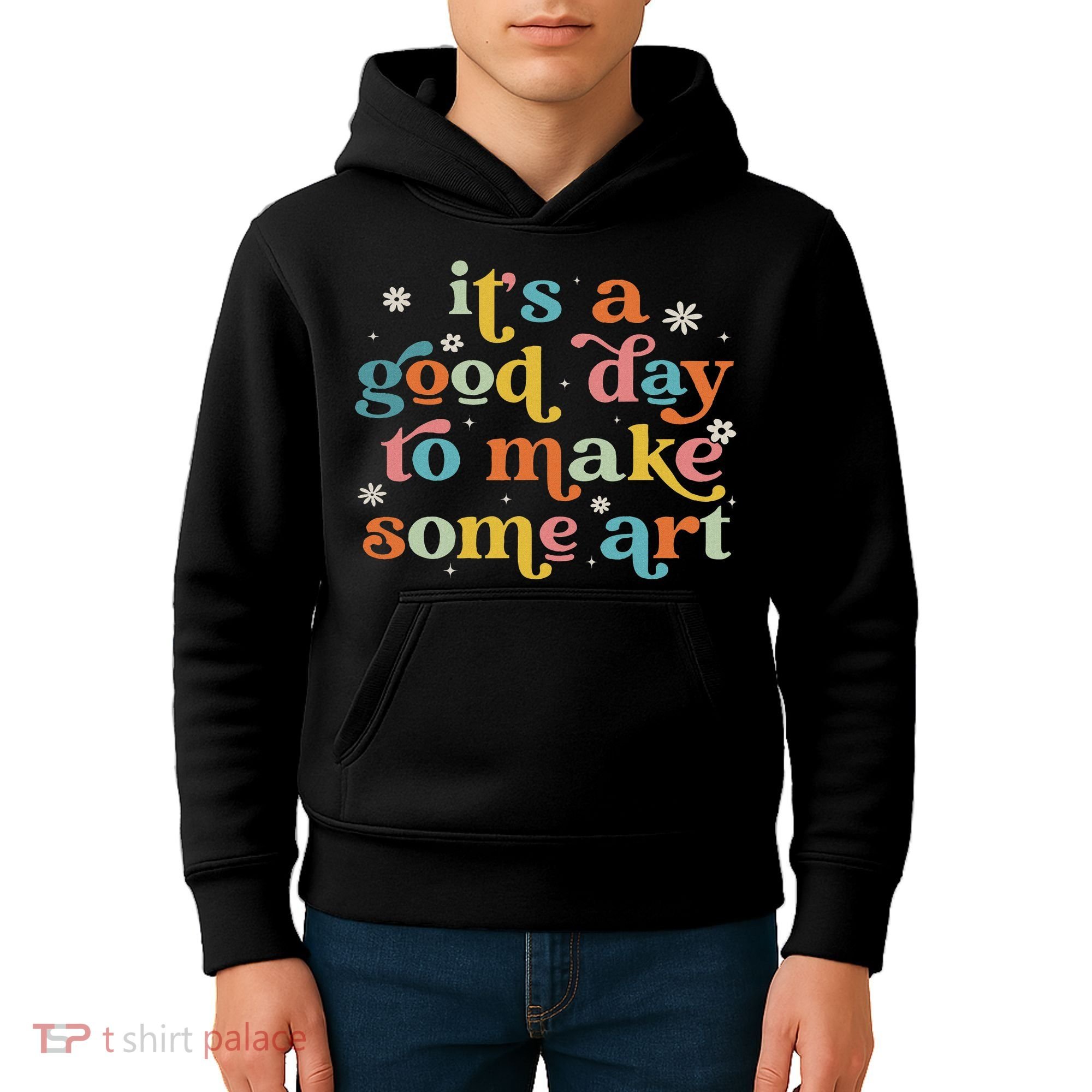 Retro It's A Good Day To Make Some Art Teacher Student Kids Hoodie