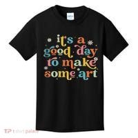 Retro It's A Good Day To Make Some Art Teacher Student Kids T-Shirt thumb 0