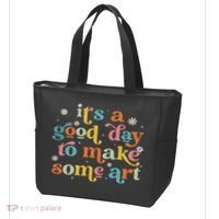 Retro It's A Good Day To Make Some Art Teacher Student Tote Bag thumb 3