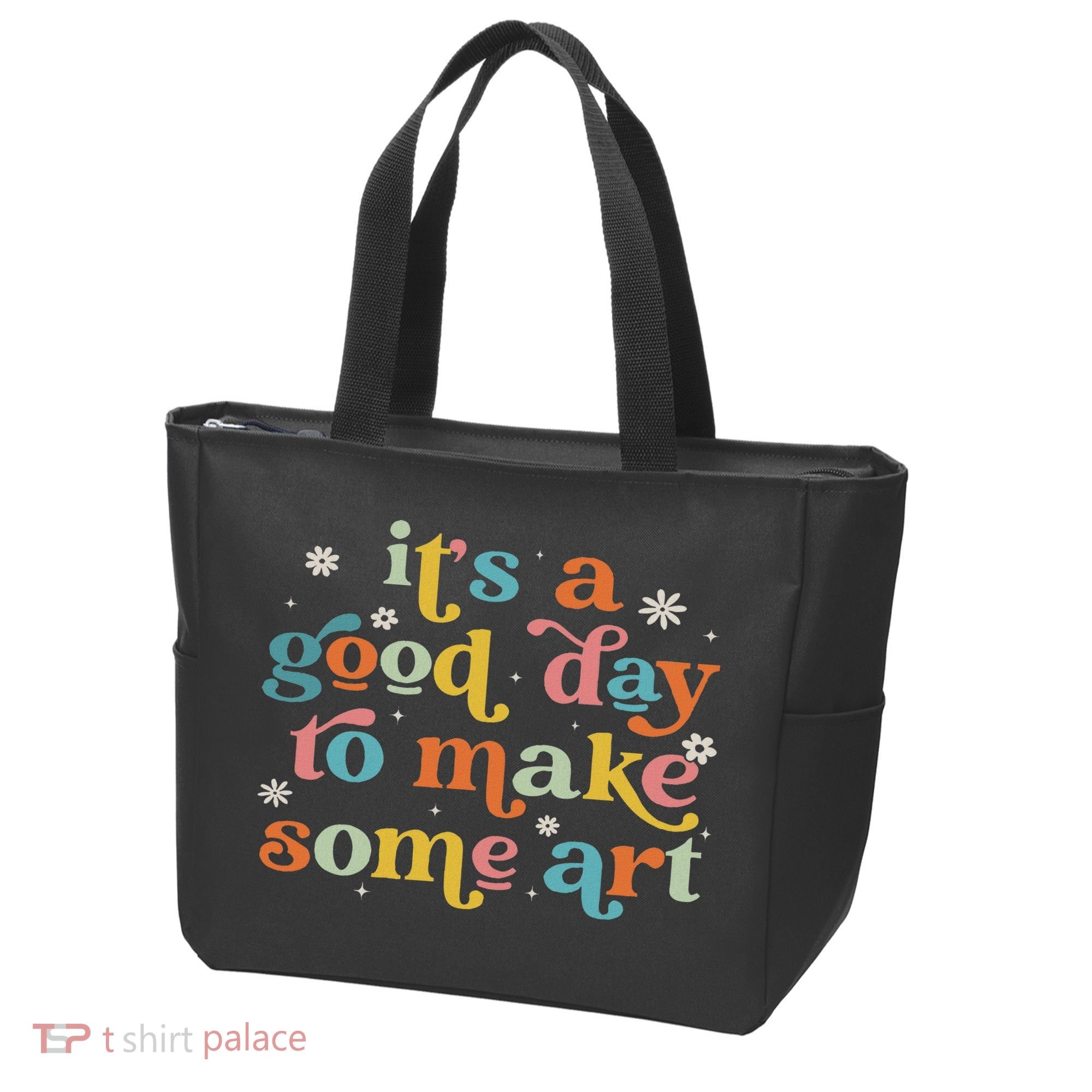 Retro It's A Good Day To Make Some Art Teacher Student Tote Bag