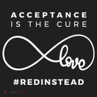 Red Instead Acceptance Of Autism Golf Towel thumb 3