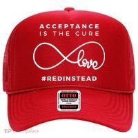 Red Instead Acceptance Of Autism Hat thumb 0