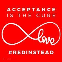 Red Instead Acceptance Of Autism Kids Sweatshirt thumb 2