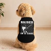 Raised In A Cage Baseball Training Batter Catcher Pitch Doggie Tank thumb 2