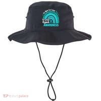 Rainbow In April We Wear Teal Sexual Assault Awareness Gift Bucket Hat thumb 0