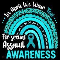 Rainbow In April We Wear Teal Sexual Assault Awareness Gift Coffee Mug thumb 5
