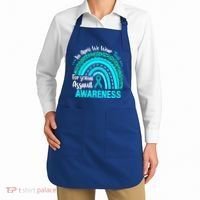 Rainbow In April We Wear Teal Sexual Assault Awareness Gift Apron thumb 2