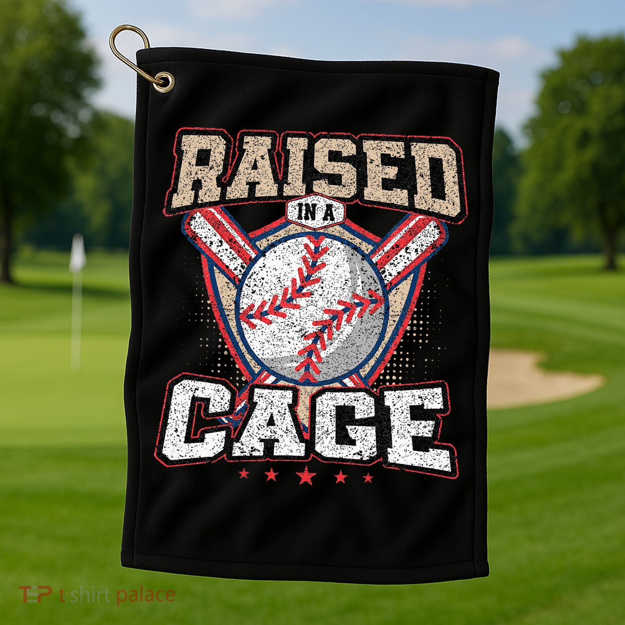 Raised In A Cage Golf Towel