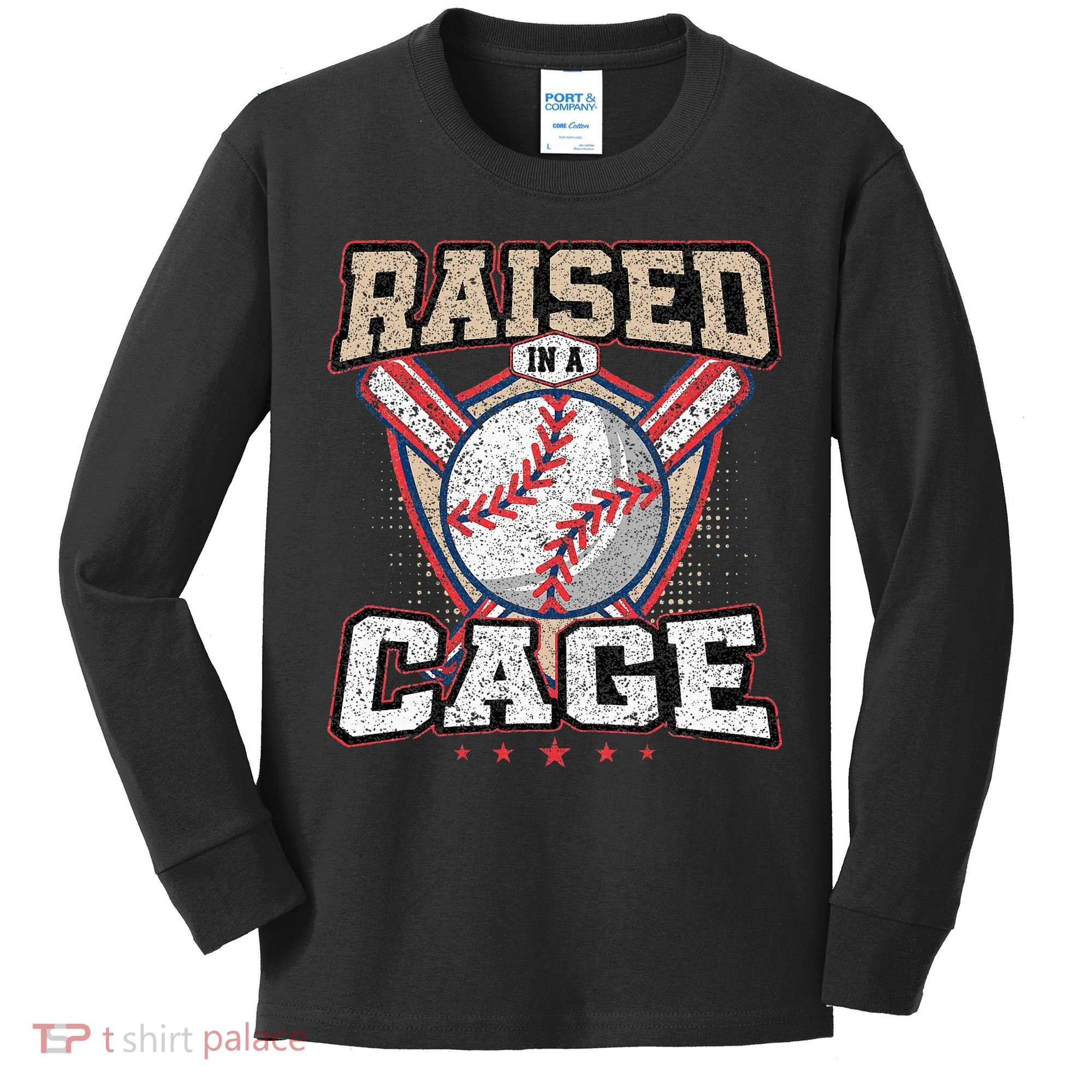 Raised In A Cage Kids Long Sleeve Shirt