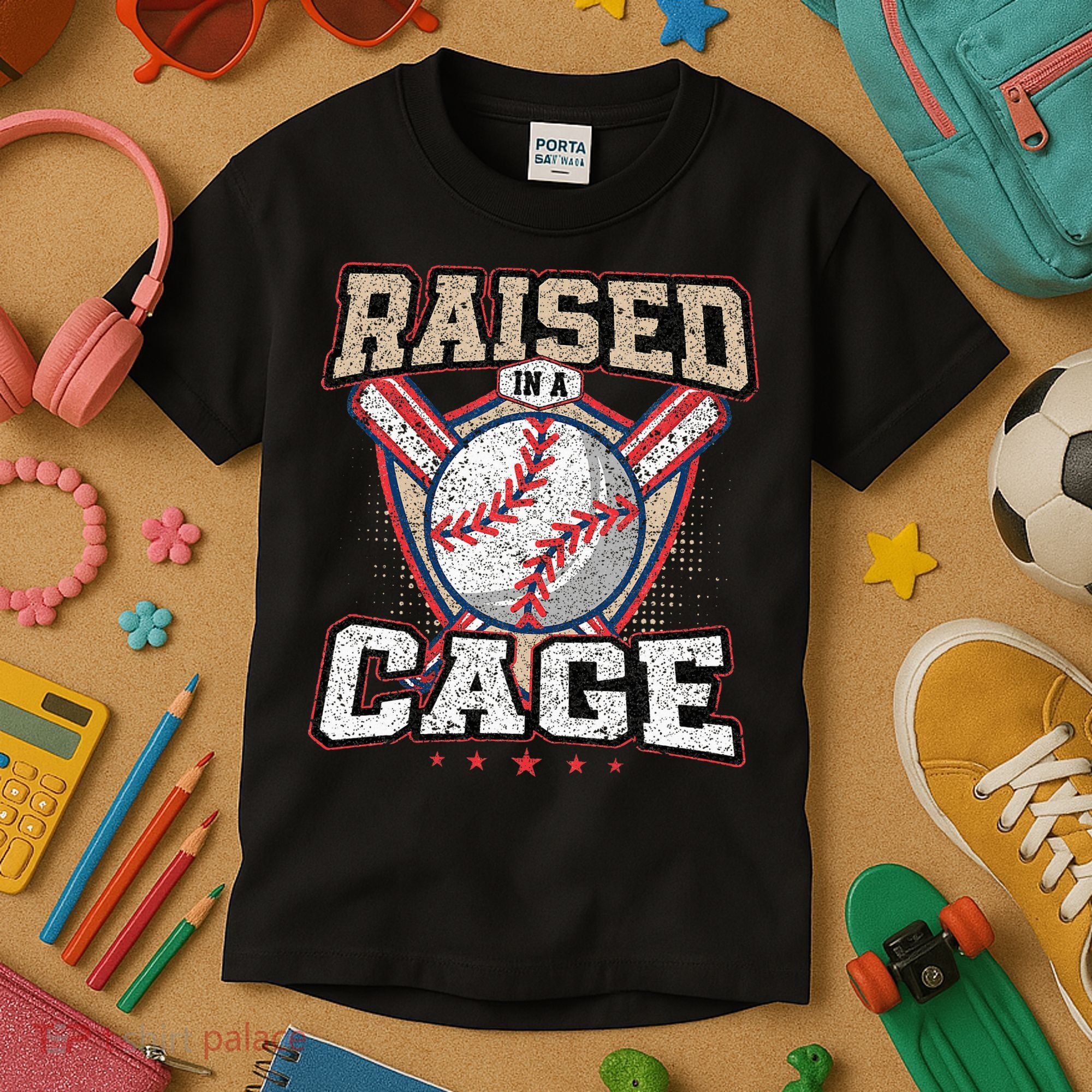 Raised In A Cage Kids T-Shirt
