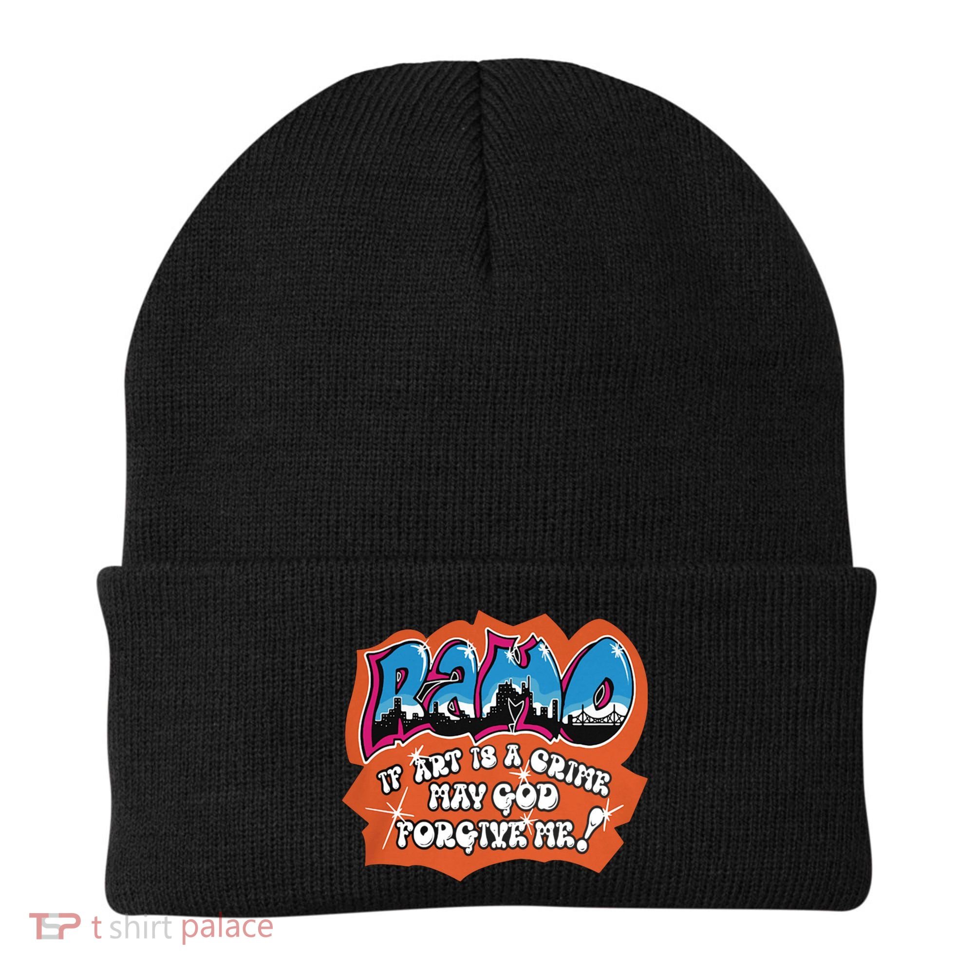 Ramo If Art Is A Crime May God Forgive Me Beanie