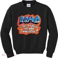 Ramo If Art Is A Crime May God Forgive Me Kids Sweatshirt thumb 0